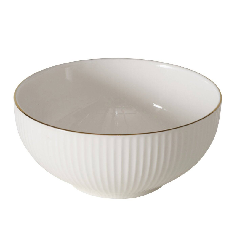 Boltze Home Miska na polévku KELLY, bílá, 550 ml bílý