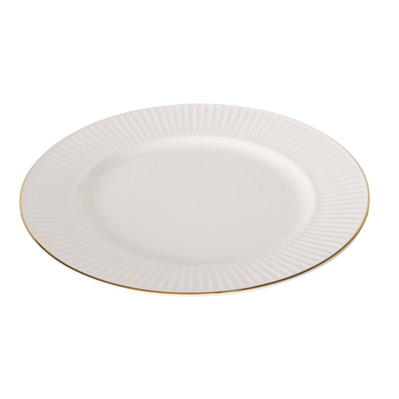 Boltze Home Dezertní talíř KELLY, porcelánový, Ø 20 cm bílý