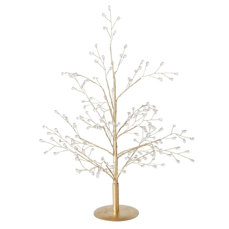 Boltze Xmas Dekorační zlatý strom GLOOMY, 40 cm zlatý