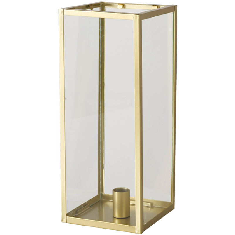 Boltze Svícen Tarek S, zlatý, 30 x 12 cm