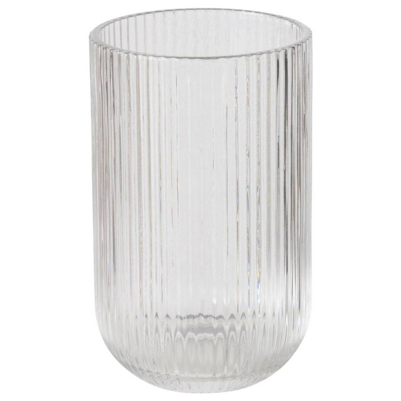 Boltze Home Sklenice na vodu RIGANDO, drážkované sklo, 320 ml, tranparentní transparentní