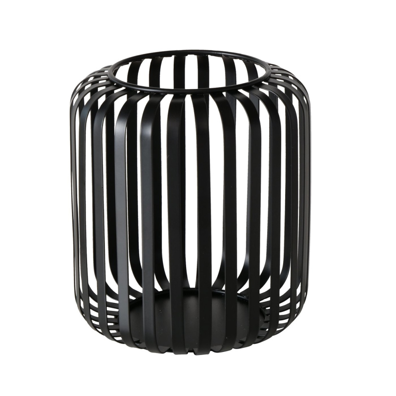 Boltze Home Kovová lucerna, 15 cm, VIKI černá