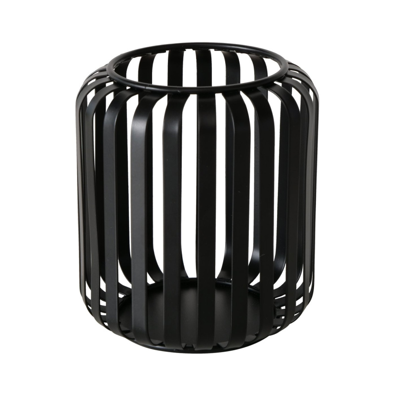 Boltze Home Kovová lucerna, 12 cm, VIKI černá