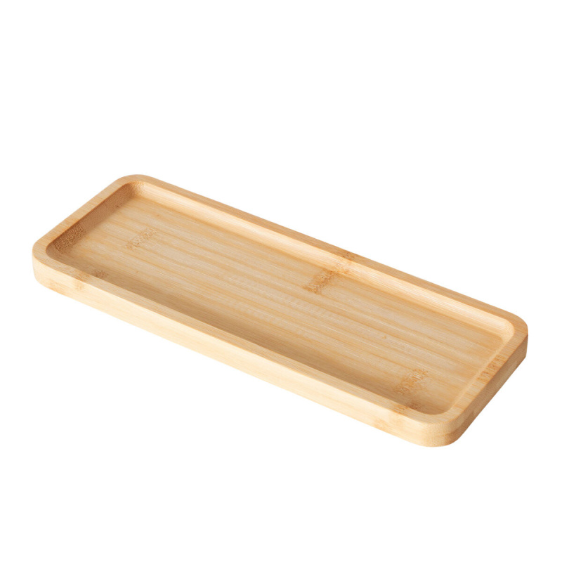 Boltze Bambusový tác BALDO, 26 x 10 cm béžová