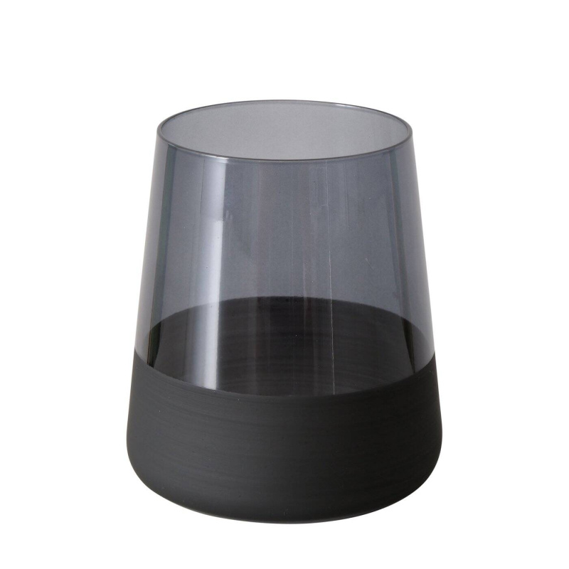Boltze Home Sklenice na vodu nebo koktejly MOLUNA, černé sklo, 380 ml černá