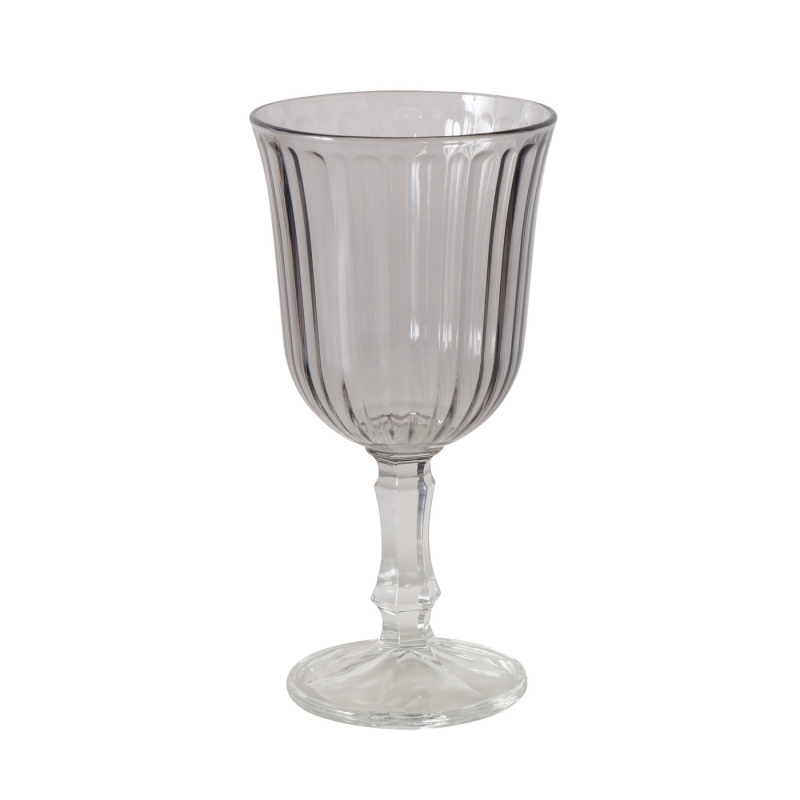 Boltze Home Sklenice na víno, 16 cm, LARINA šedá