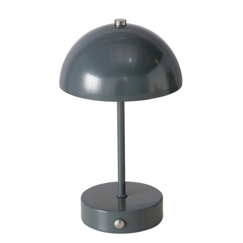 Boltze Stolní lampa do ložnice PETUNIA, 25 cm, šedá šedá