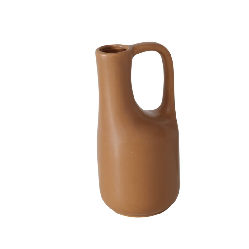 Boltze Váza džbán MIROSA, 18 cm hnědá