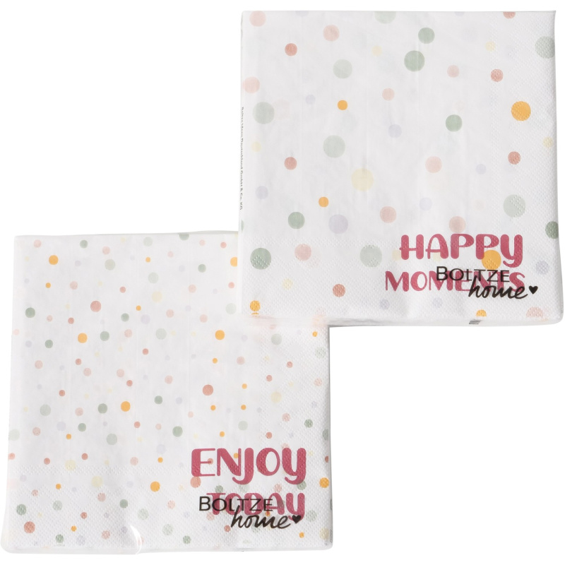 Boltze Ubrousky s puntíky různé druhy 20 ks