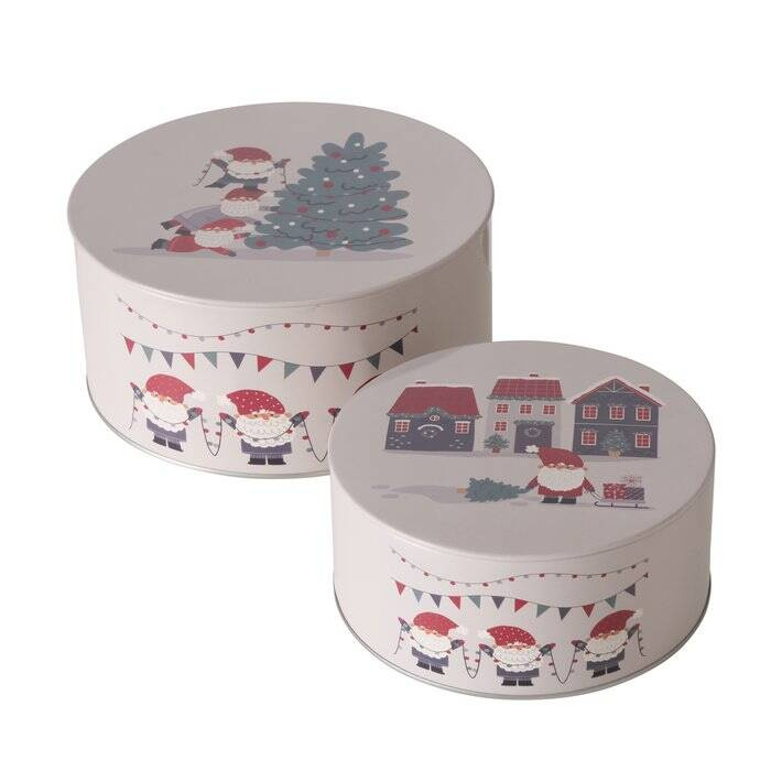 Boltze Home Sada tří skladovacích dóz MONTI, Ø 16-20 cm béžová