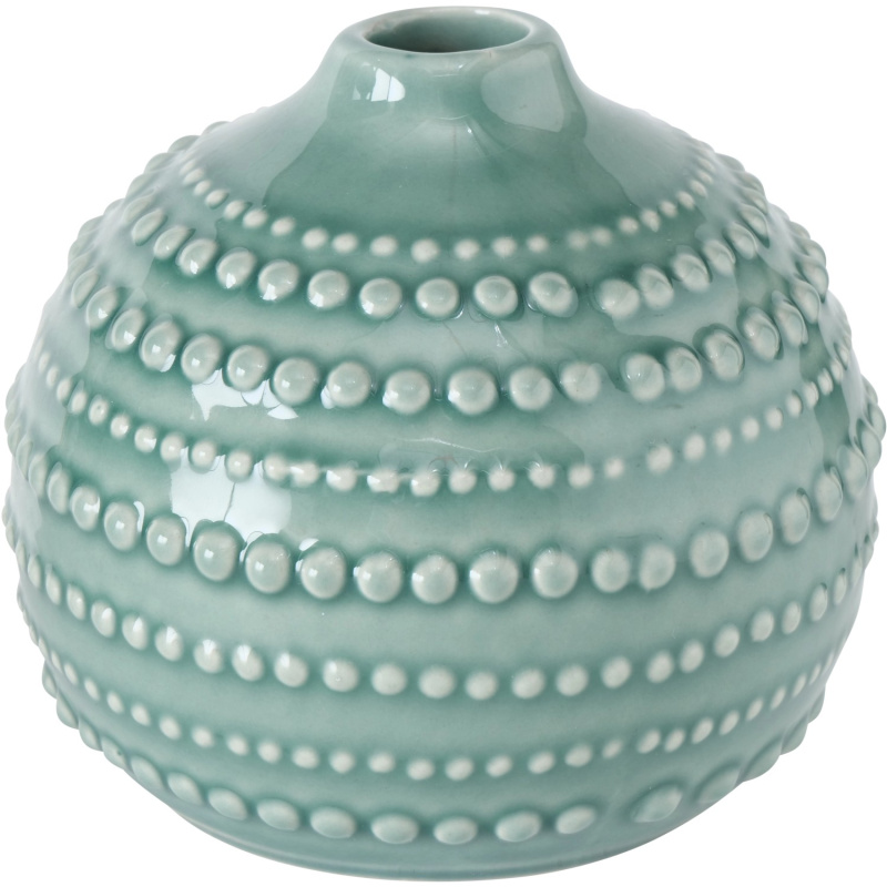 Boltze Váza Meruna zelená pr. 11 x 10 cm