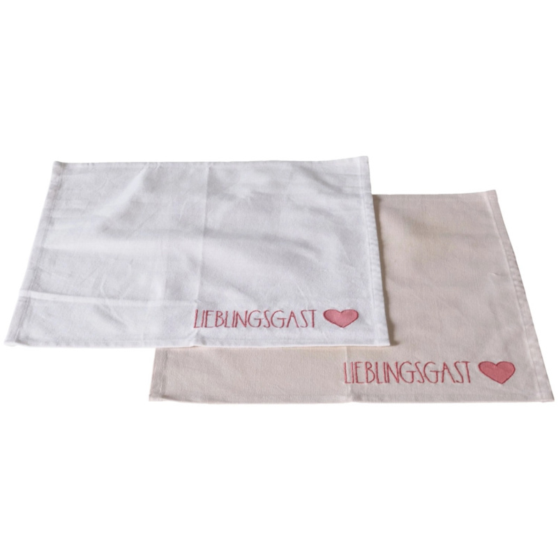 Boltze Prostírání Lieblingsgast bílé/růžové, různé barvy, 4 ks, 40 x 40 cm