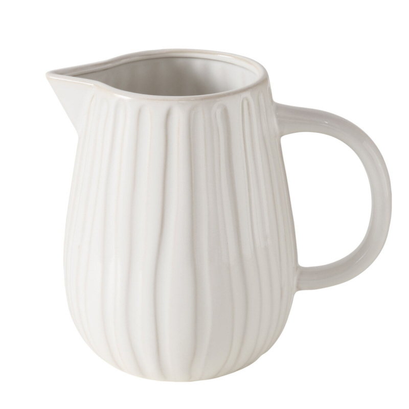 Boltze Keramický džbán EVYNA, 1850 ml bílá