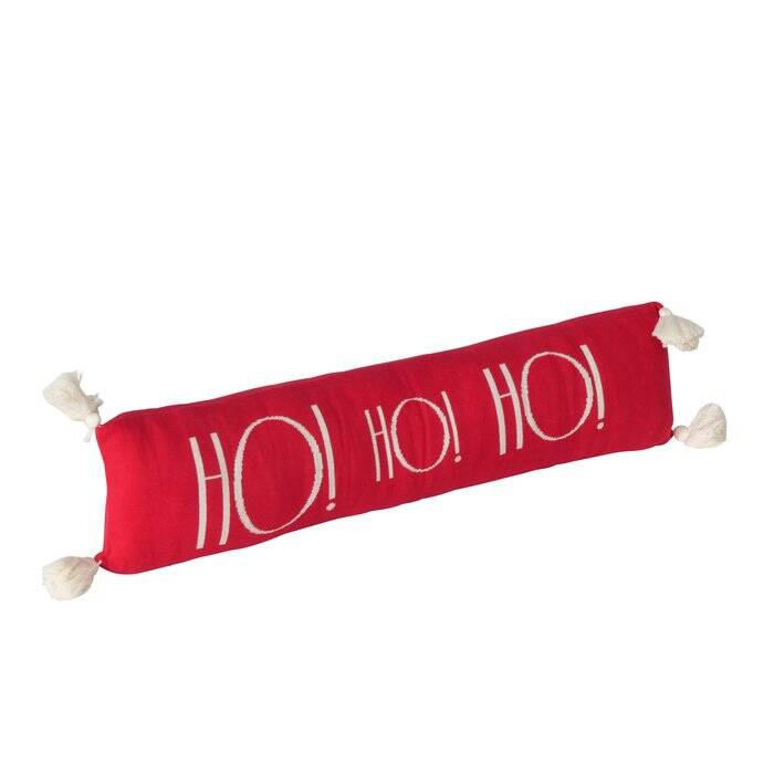 Boltze Home Dekorační podlouhlý polštář HOHOHO, 80 cm červená