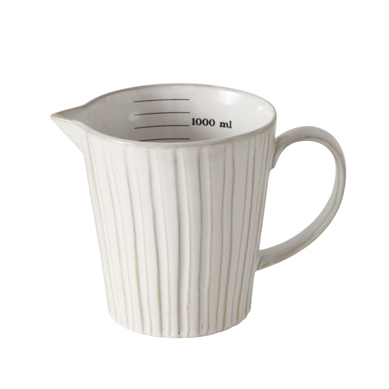 Boltze Keramická kuchyňská odměrka EVYNA, 1400 ml bílá