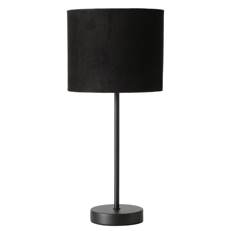Boltze Home Stolní lampa s látkovým stínidlem, NERO, 40 cm černá