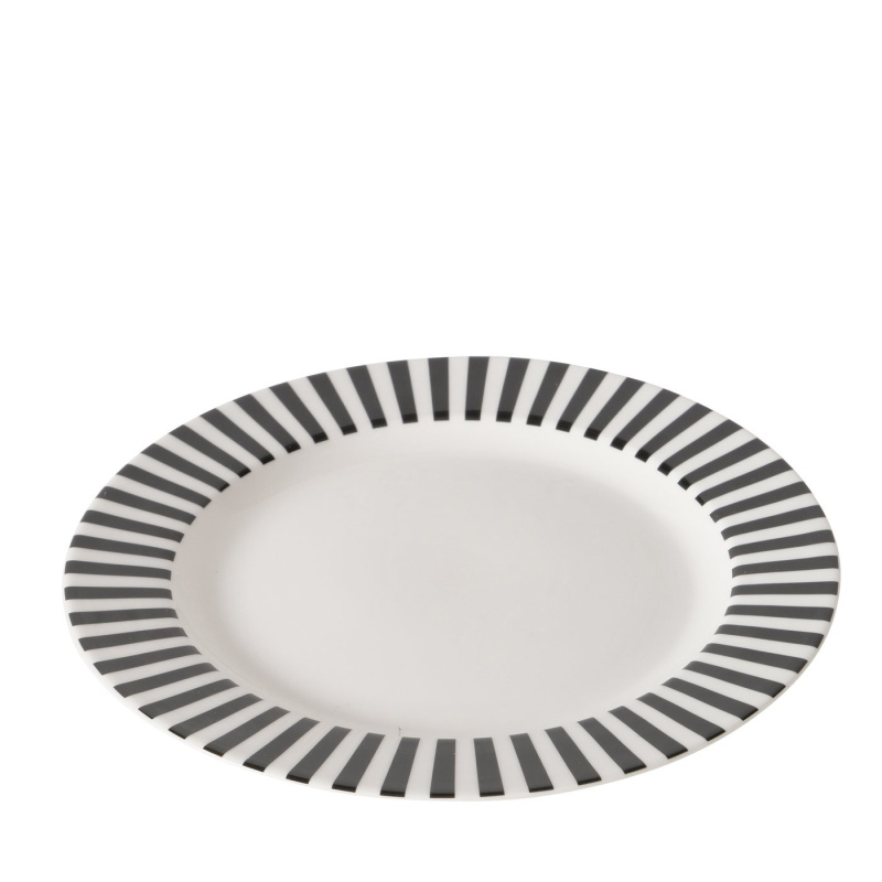 Boltze Home Jídelní talíř mělký, SOHO, Ø 20 cm bílý