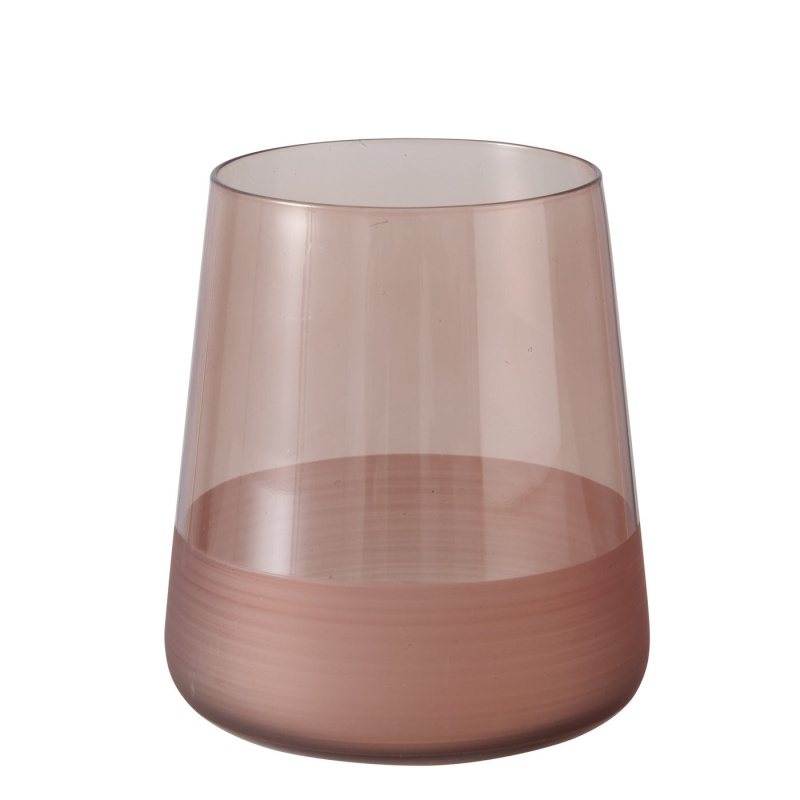 Boltze Home Sklenice s ruční dekorací, AUDETTA, 420 ml hnědý