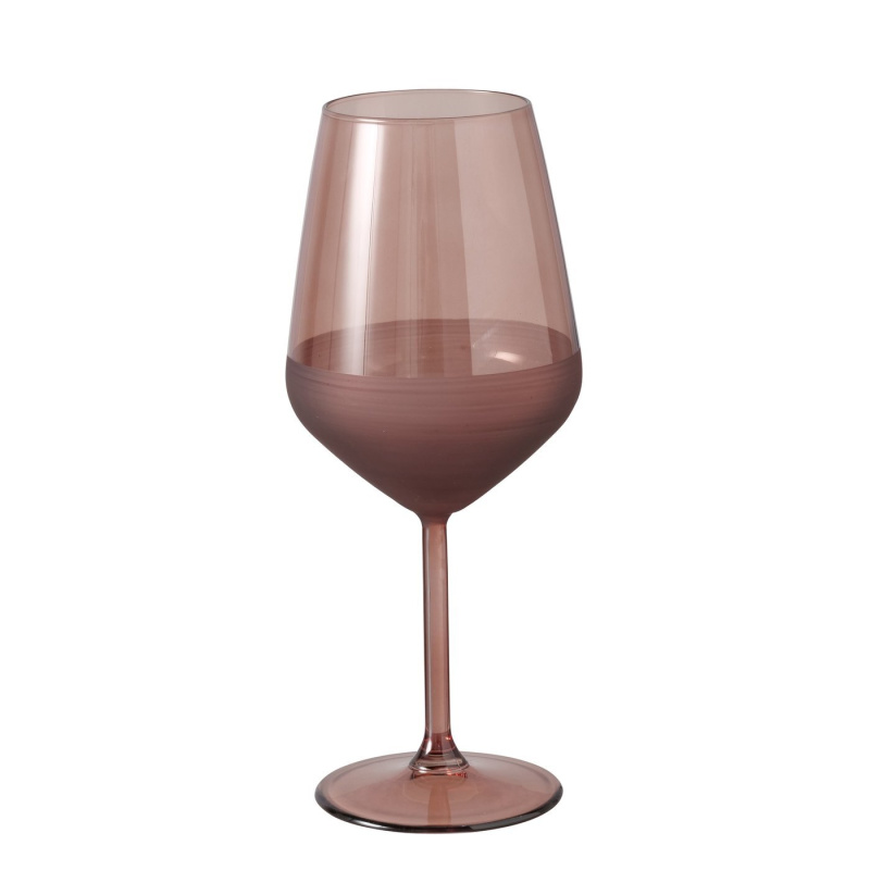 Boltze Home Skleněná sklenice na víno, AUDETTA, 490 ml hnědý