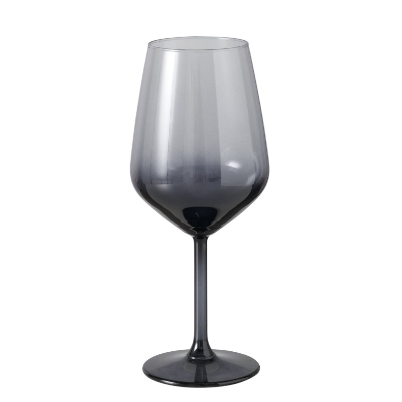 Boltze Home Sklenice na víno z barevného skla, 22 cm, MALINIO šedá