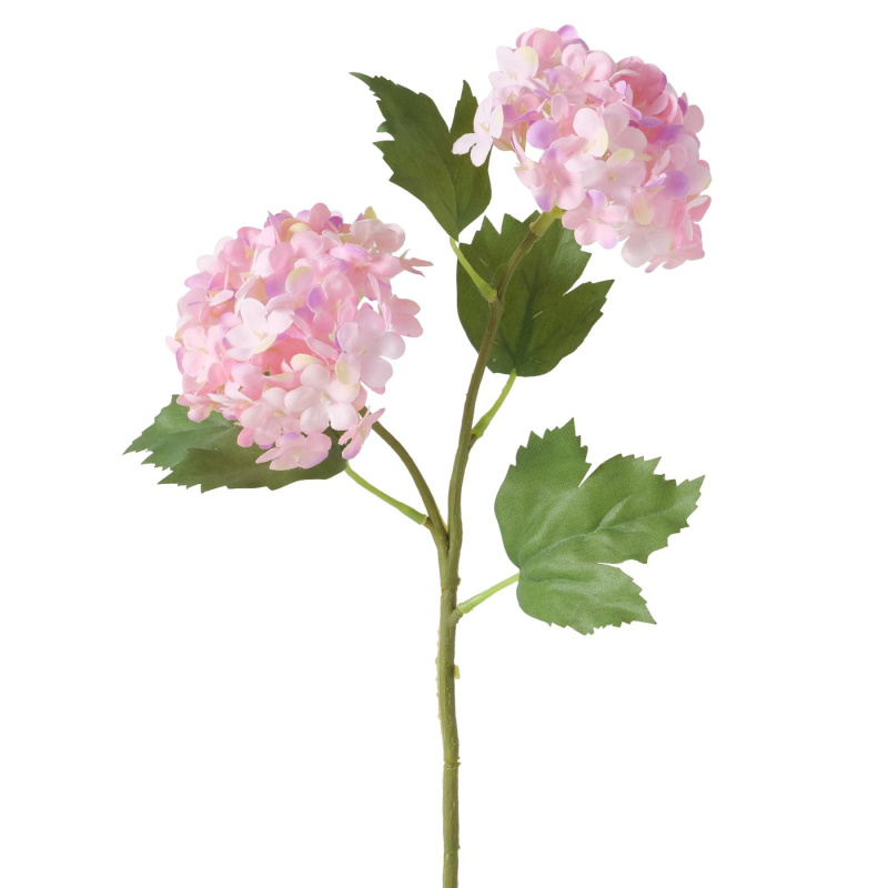 Boltze Home Umělá hortenzie na stonku, 35 cm růžový