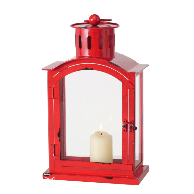 Boltze Lucerna Melissa červená 35 x 11 x 21 cm