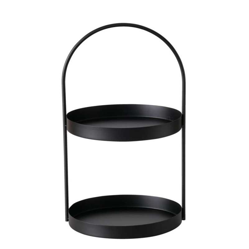 Boltze Etažér Joko černý 44 x 26 x 27 cm, 1 ks