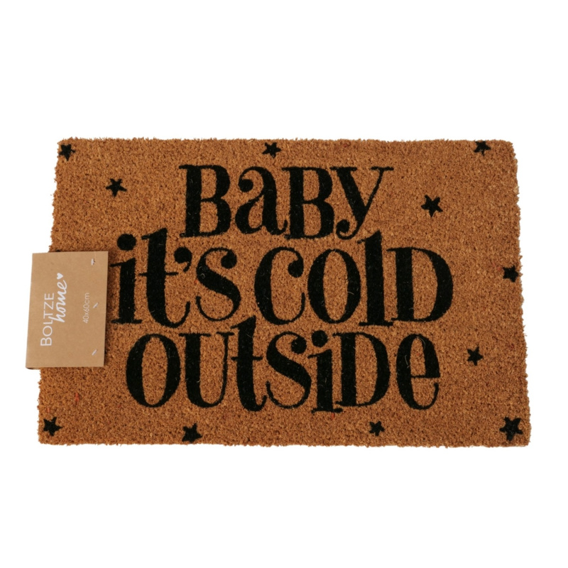 Boltze Rohožka před dveře Soho přírodní-černá 60 x 40 cm, 1 ks