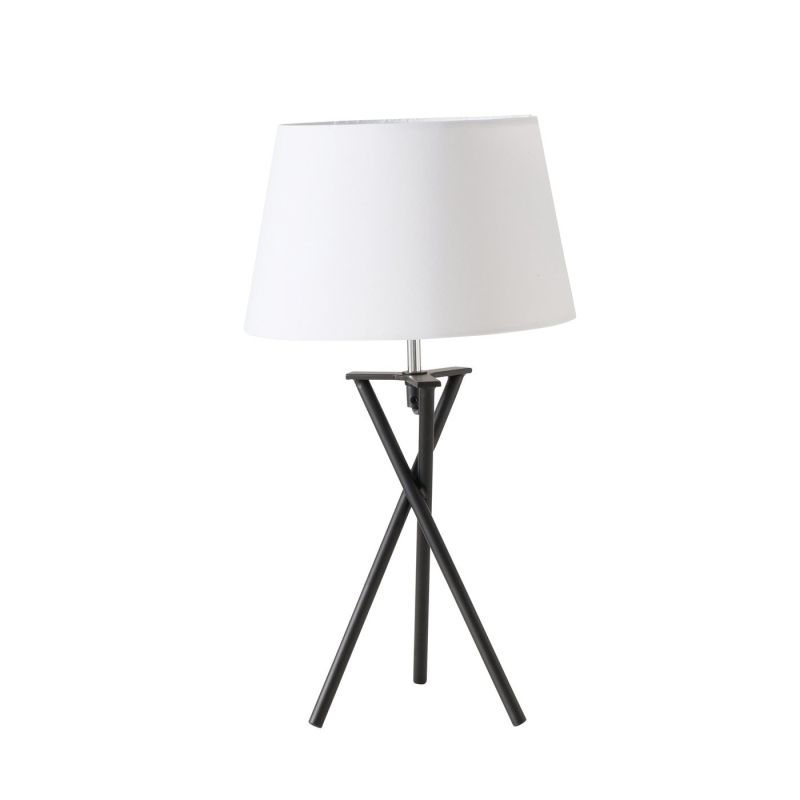 Boltze Stolní lampa NOVO s kovovou základnou, výška 48 cm bílý