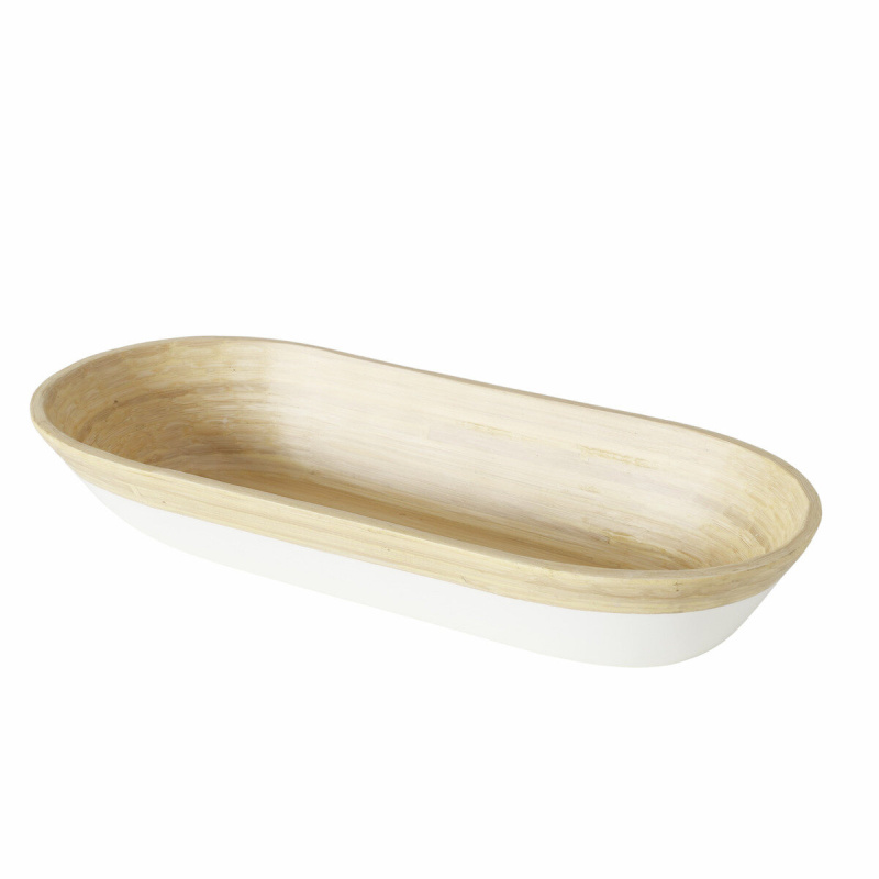Boltze Mísa BAMBO, 45 x 15 cm bílá
