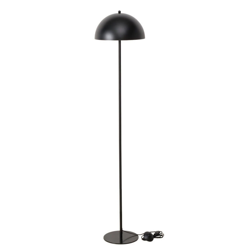 Boltze Home Kovová stojací lampa PETUNIA, tvar houby, výška 140 cm, černý černá