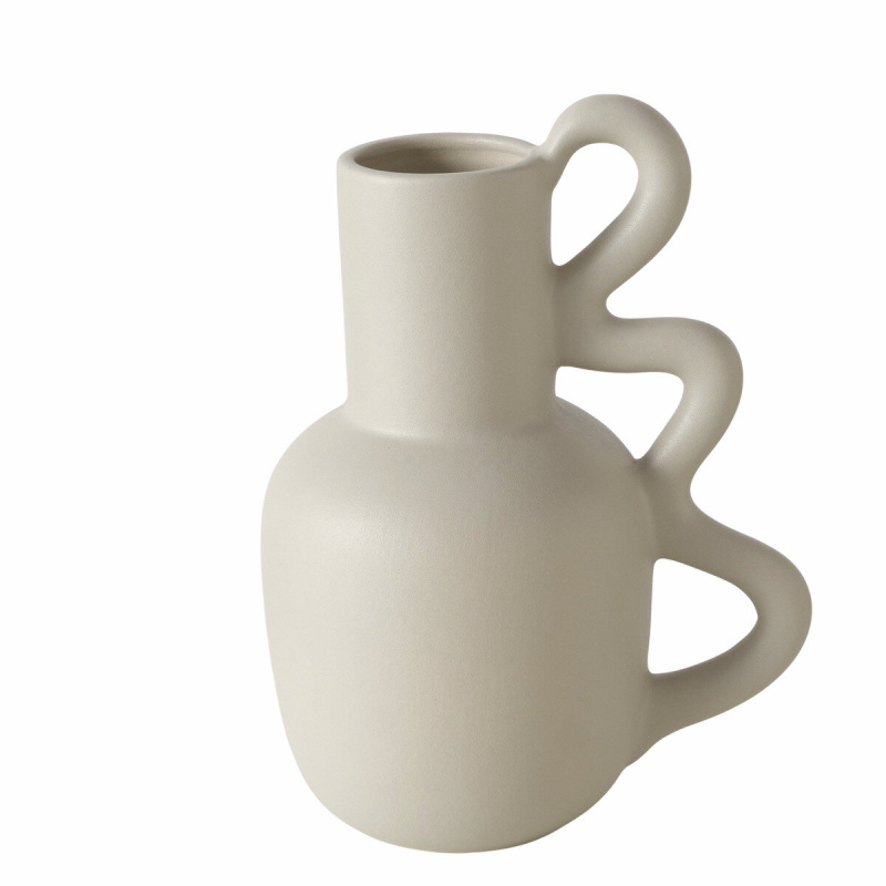 Boltze Hliněná váza REVES, béžová, 24 cm béžová