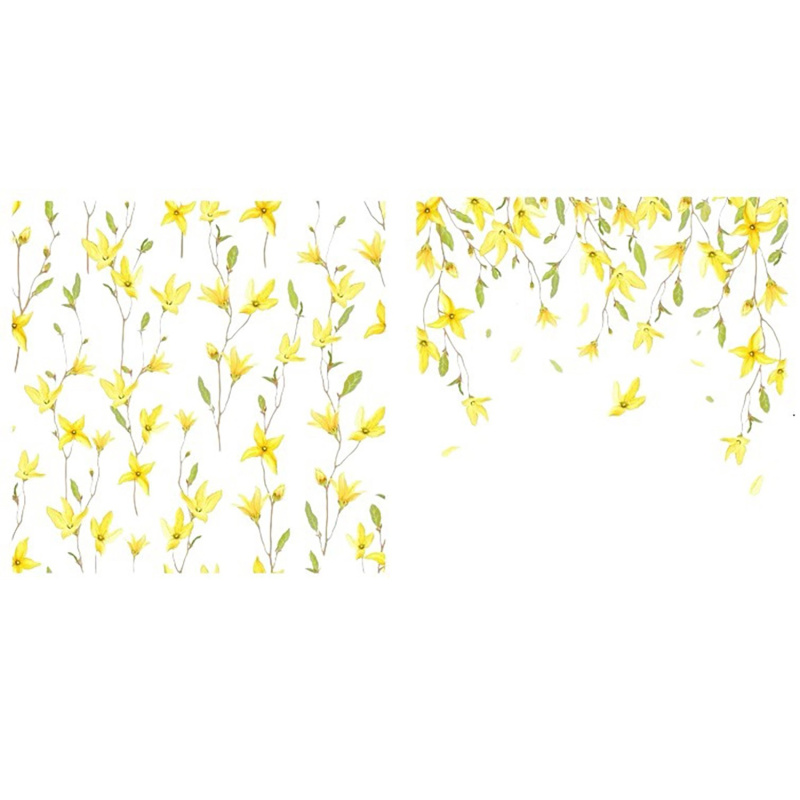 Boltze Ubrousky Forsythie různé druhy 16,5 x 16,5 cm, 20 ks