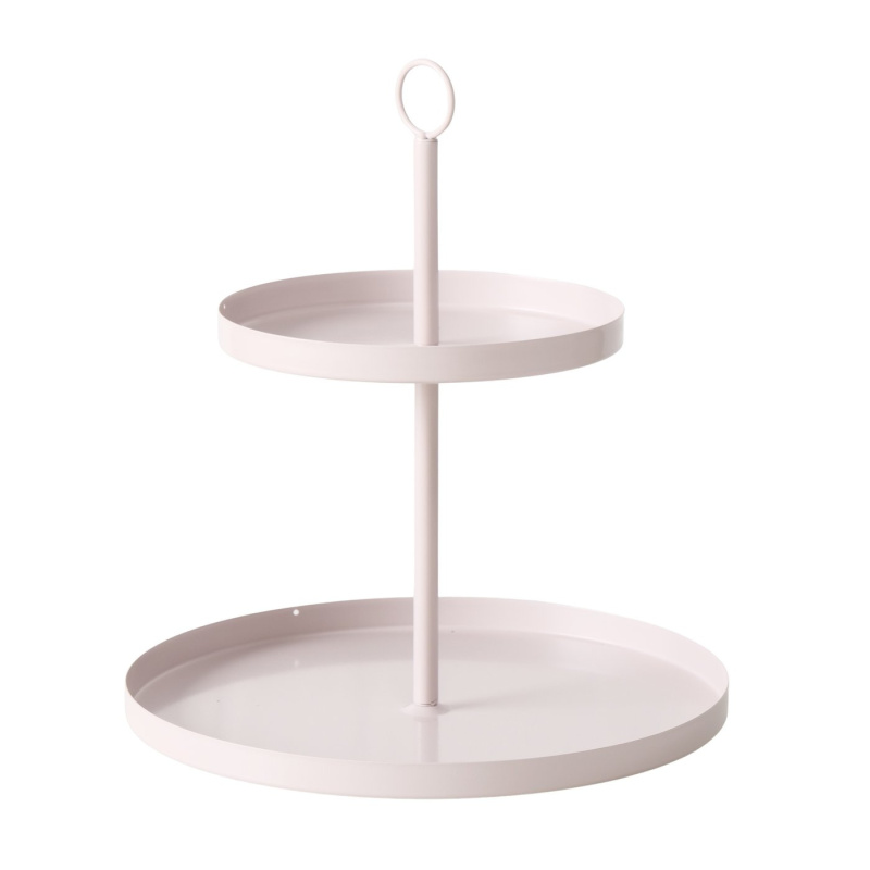 Boltze Home Kovová etažérka SAMINA, béžová, výška 34 cm béžová