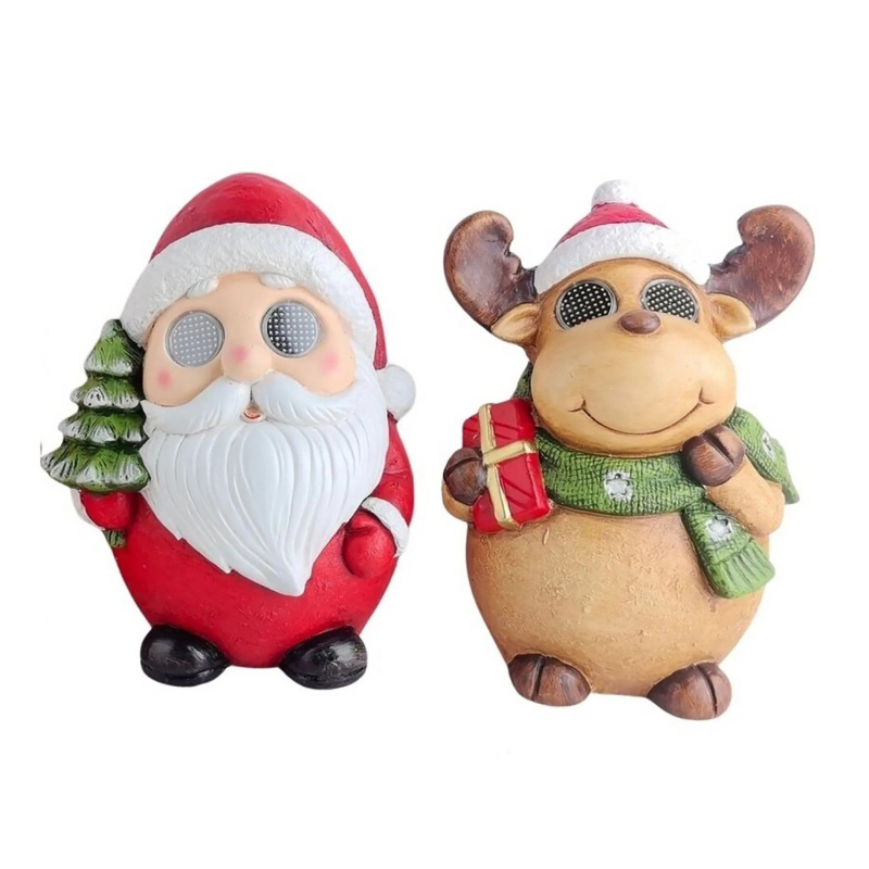 Boltze LED figurka jelena a Santy, různé druhy, 1 ks