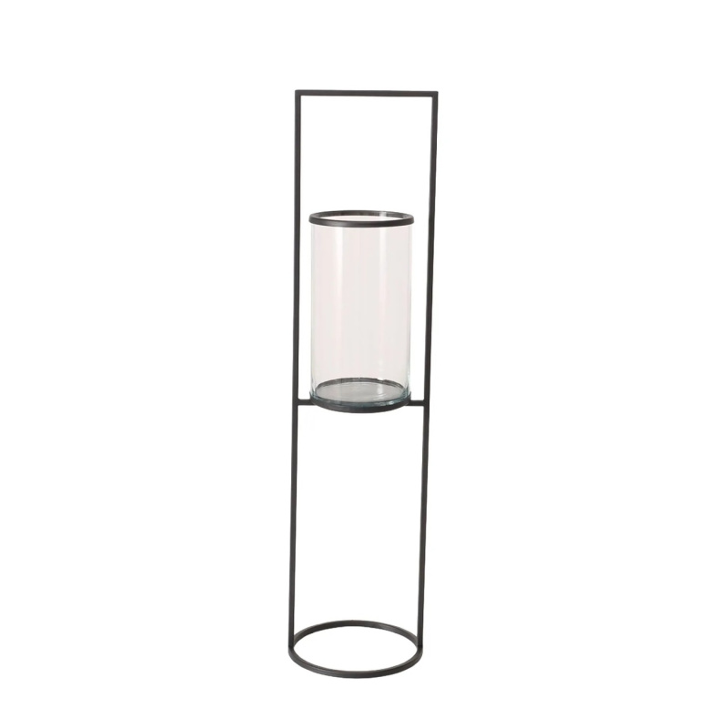 Boltze Svícen Concept kulatý, černý, 56 cm