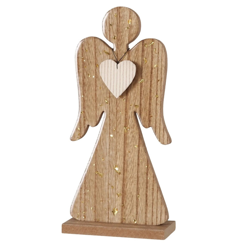 Boltze Figurka anděla Miranis, dřevo, 17 cm