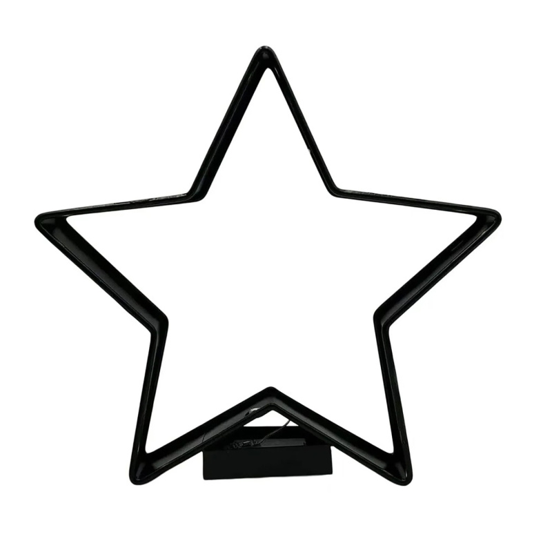 Boltze LED dekorační hvězda Eileen, černý, 7 cm