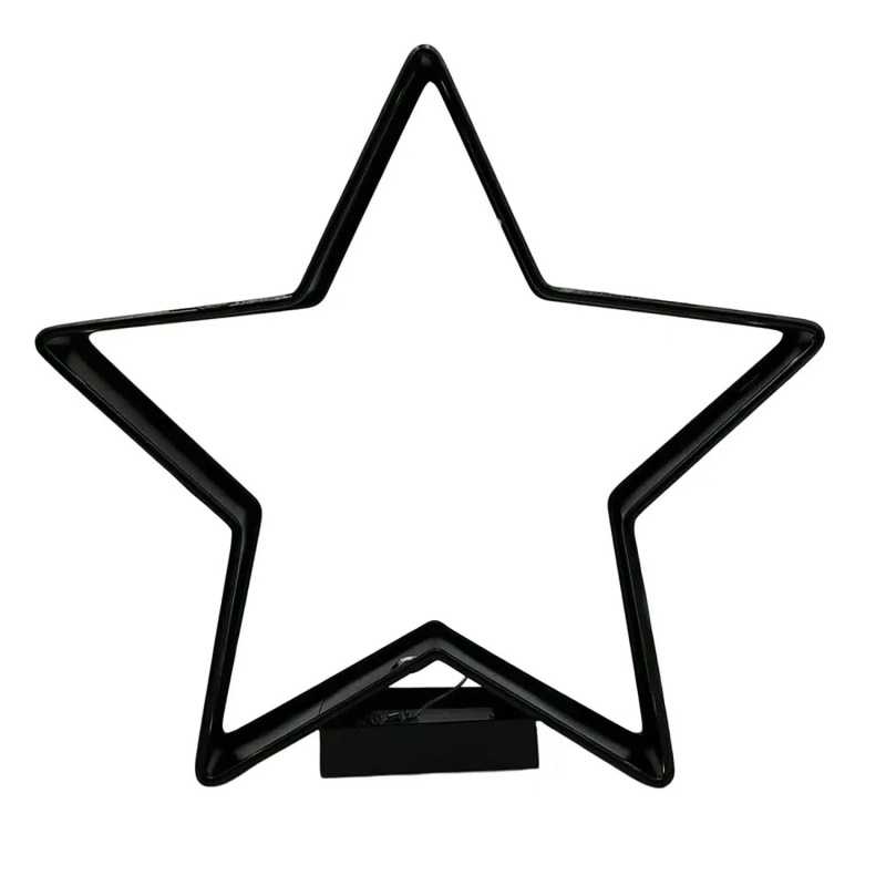 Boltze LED dekorační hvězda Eileen, černý, 10 cm