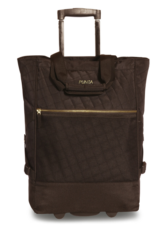 PUNTA Wheel Classy nákupní taška - černá - 33L