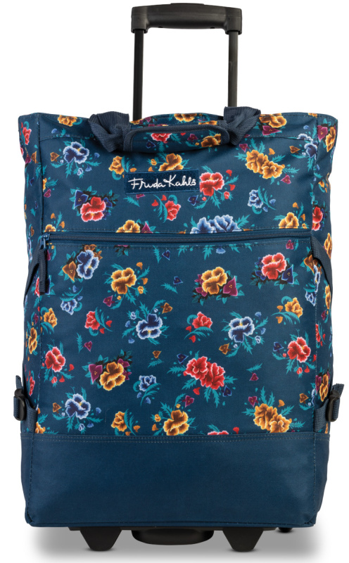 Nákupní taška na kolečkách Frida Kahlo 33 L - modrá