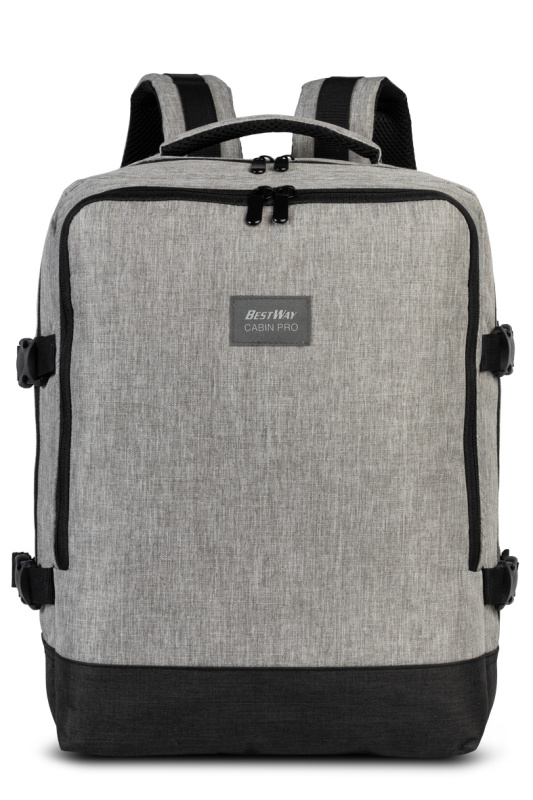 Palubní batoh s přihrádkou na notebook 15,6" BestWay Cabin Pro 24 L - šedý