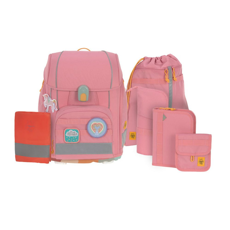 Školní 7dílný set Lässig - Boxy Unique pink