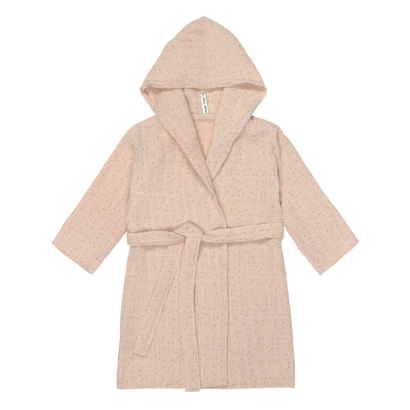 Lässig Muslin Bathrobe dots peach rose 24-36m.