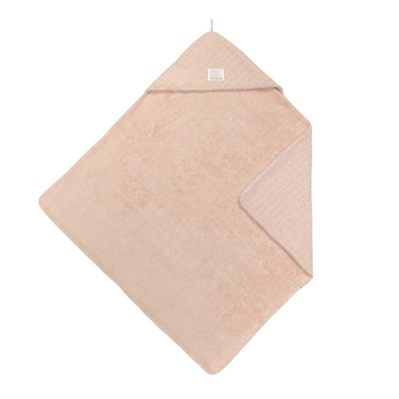 Lässig Muslin/Terry Hooded Towel dots peach rose