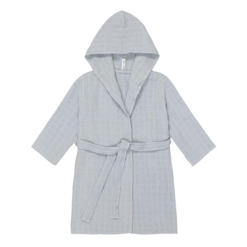Lässig Muslin Bathrobe powder blue 24-36m.