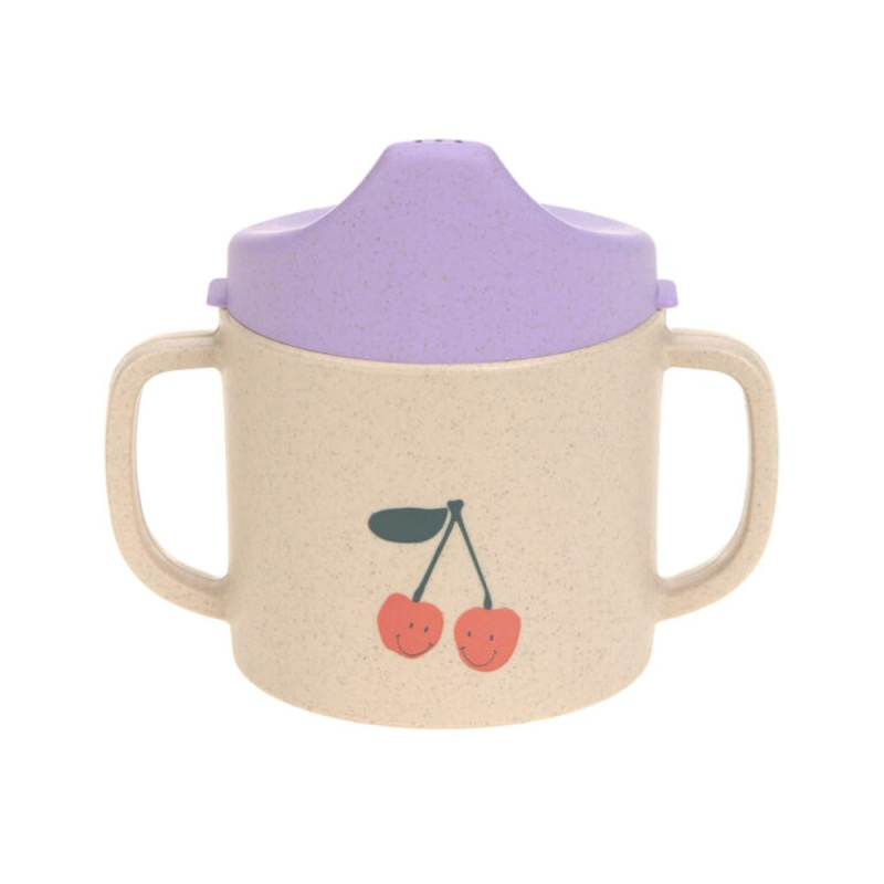 Lässig BABIES Sippy Cup PP/Cellulose Happy Fruits cherry