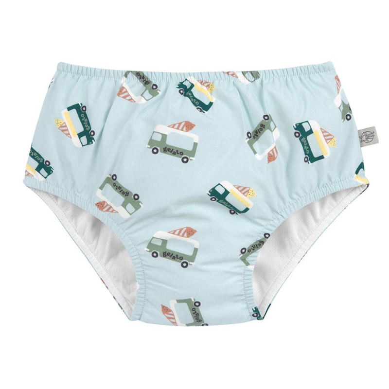 LÄSSIG plenkové plavky ice cream truck illus. blue 13-18 měsíců (vel. 86)