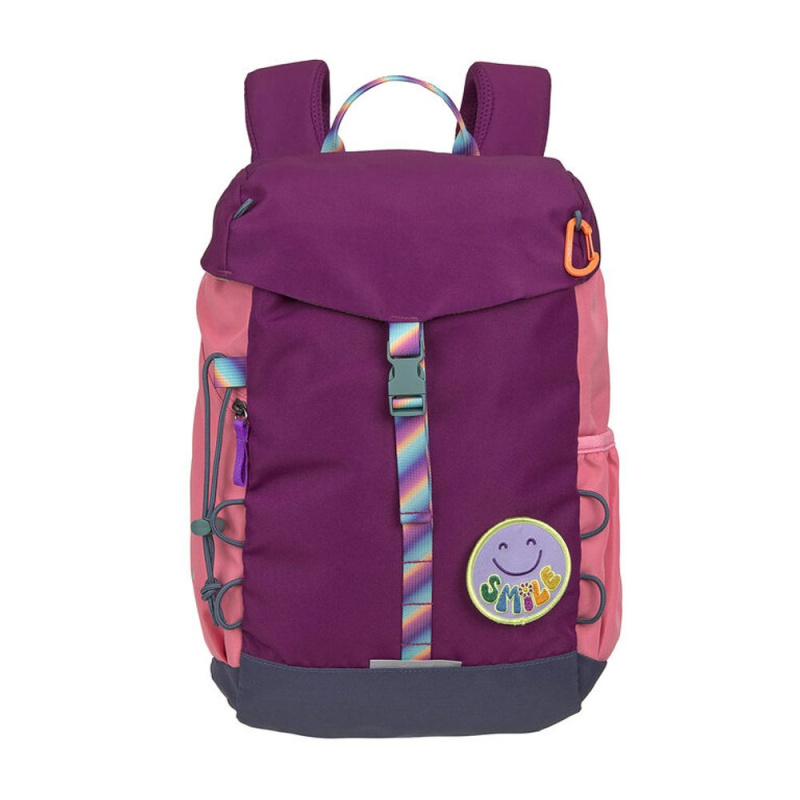 LÄSSIG dětský batoh Big Outdoor Backpack Unique berry pink