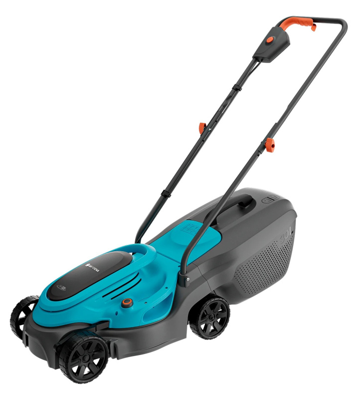 Aku sekačka Gardena EasyMax 32/18V Ready-To-Use (14634-20) / 18 V / 30 l / 4 Ah / černá/modrá Varianta: ivi1